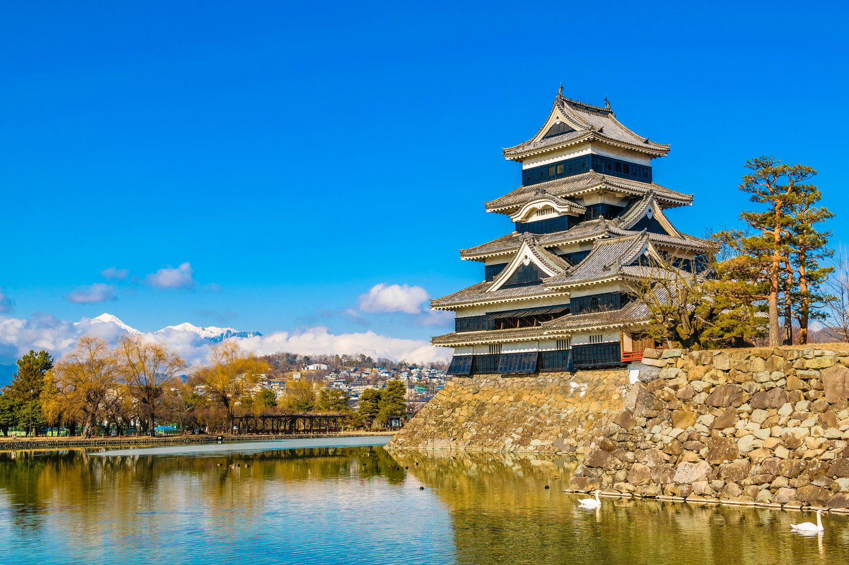 Matsumoto Castle Exterior, Nagano, Japan